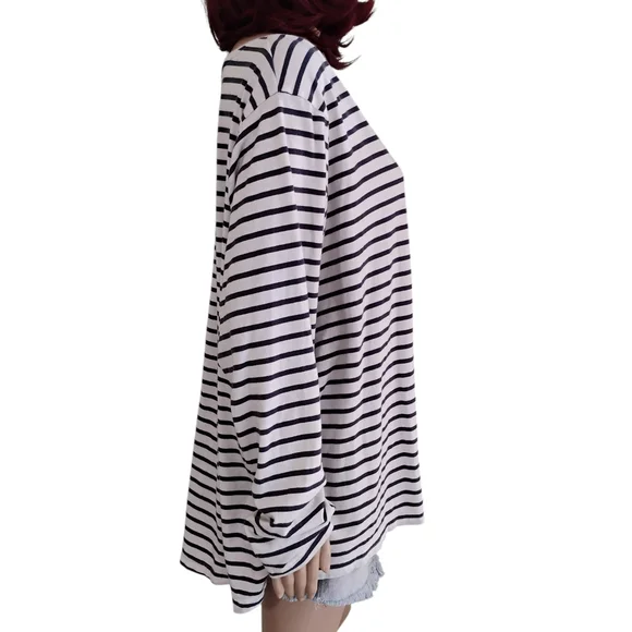 Duluth Trading Co. 100% Cotton Long Sleeved Striped Tee - Size 4X - Picture 5 of 9